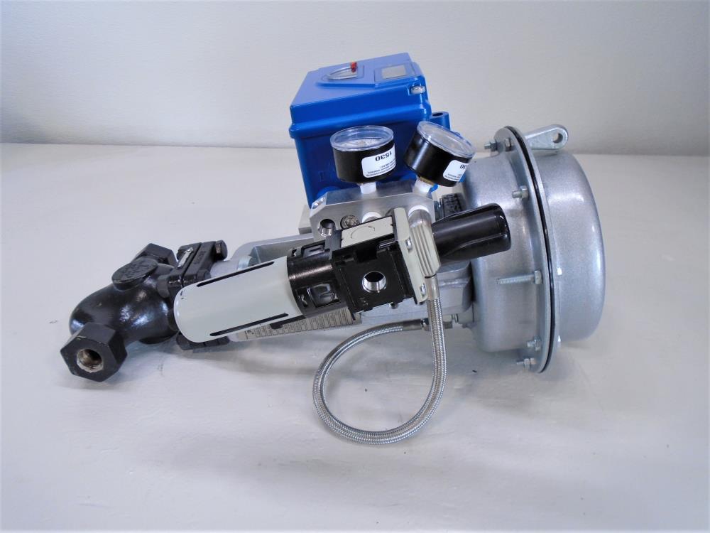 Armstrong 1500 1/2" NPT 2-Way Actuated Control Valve W/ Eckardt Positioner